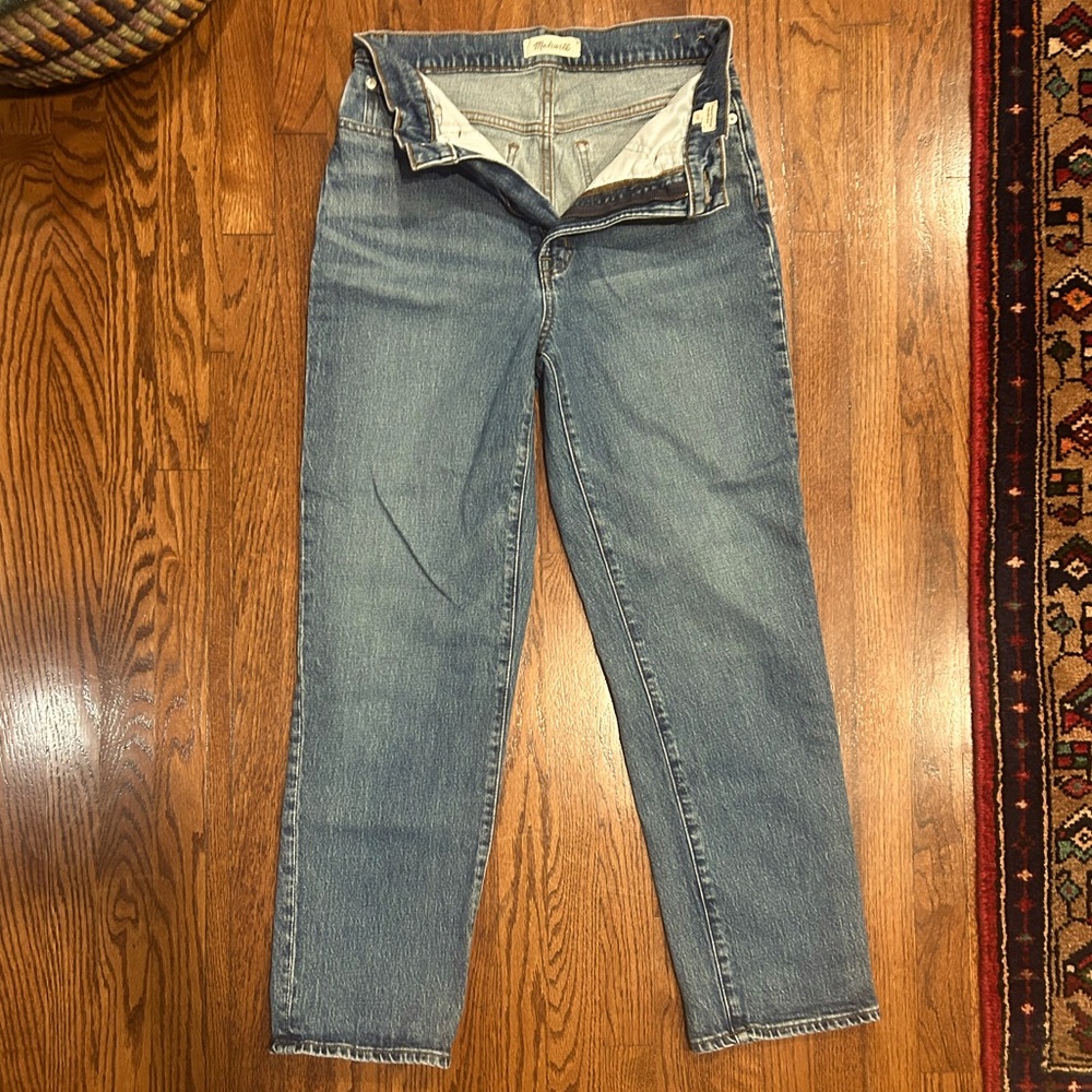Madewell Perfect Vintage Straight Blue Women Jeans
